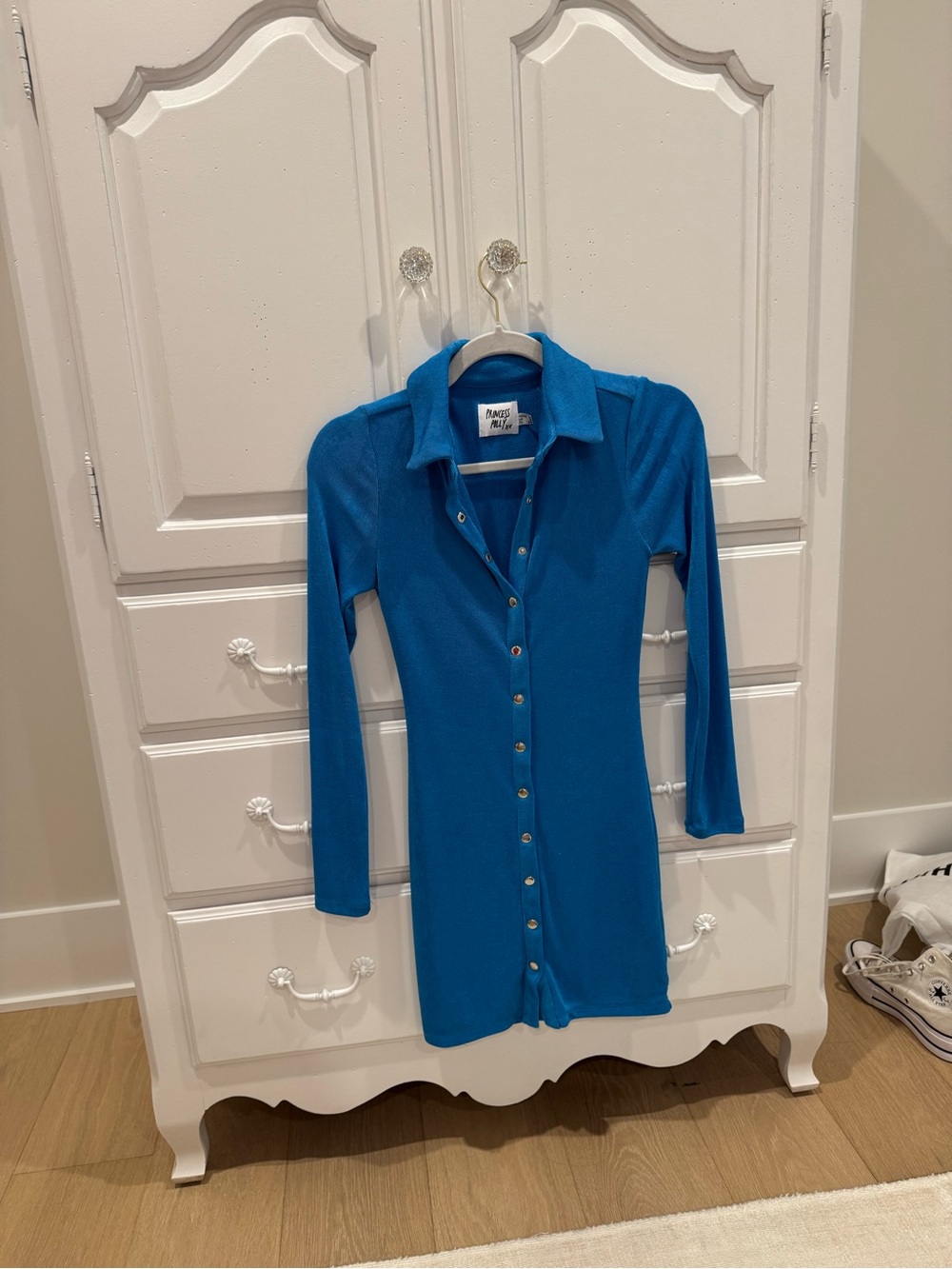 Princess Polly Electric Blue Textured Dress